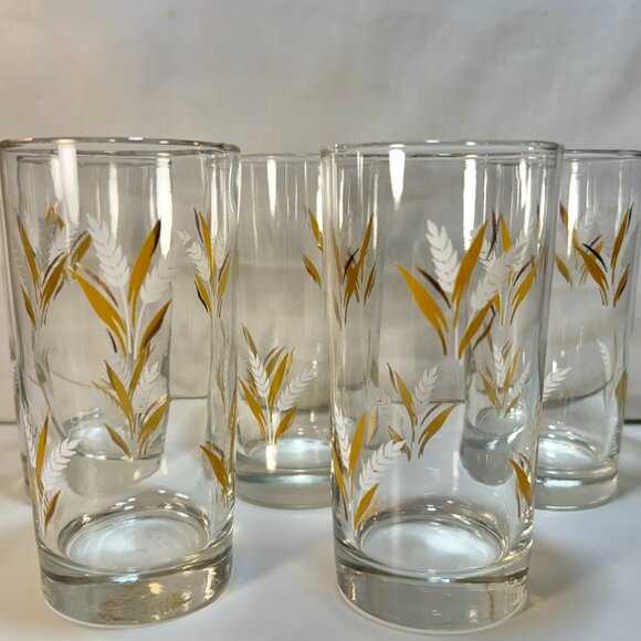 Libby Glasses (wheat pattern) - Picture 1 of 3